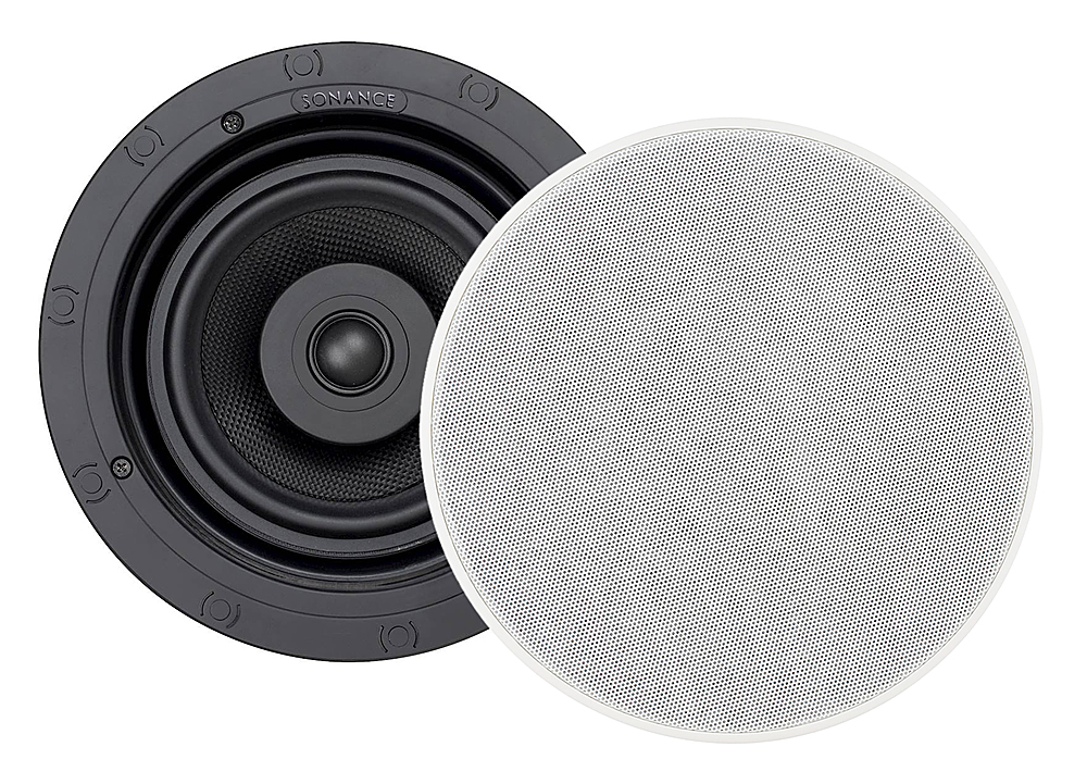 Sonance Visual Performance 61/2" 2Way InCeiling Speaker (Each) Paintable White VP62R ROUND