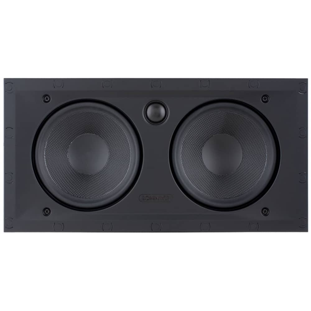 Angle. Sonance - VP62 LCR SINGLE SPEAKER - Visual Performance 6-1/2" 2-Way In-Wall Rectangle LCR Speaker (Each) - Paintable White.