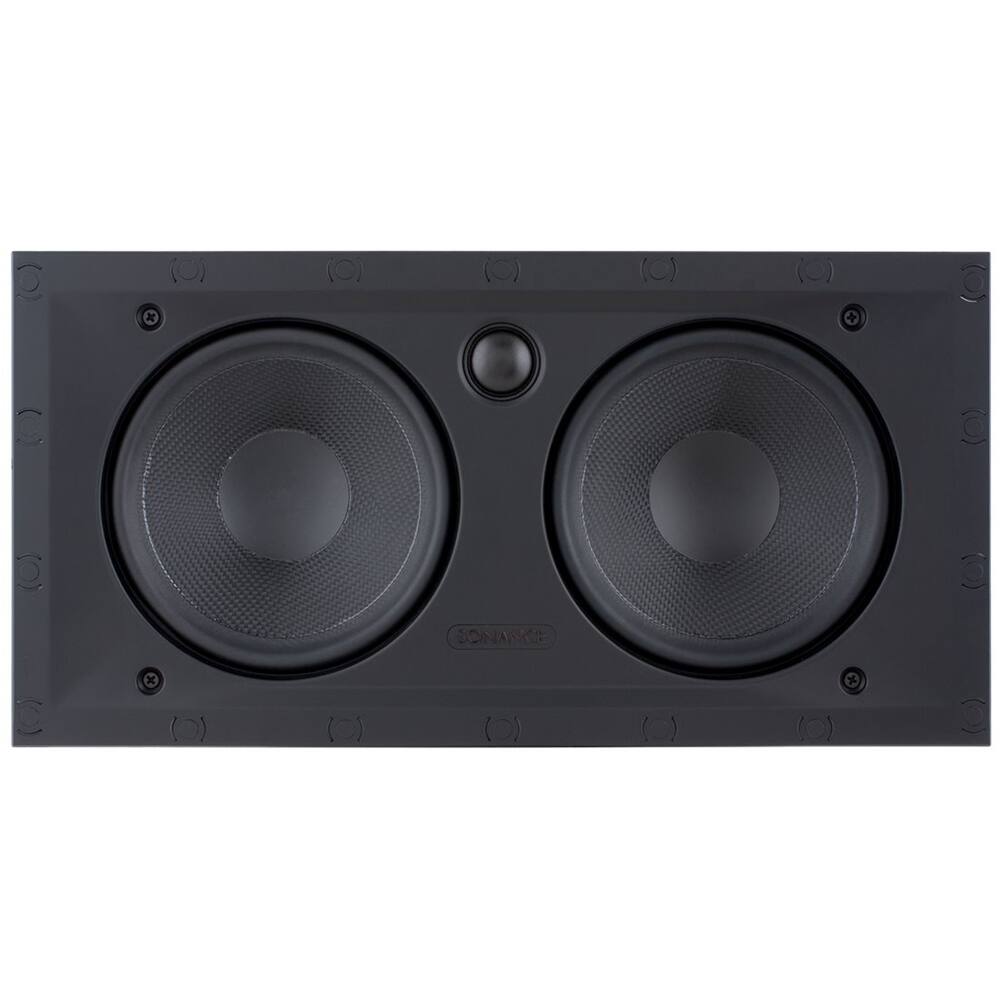 Angle. Sonance - VP62 LCR SINGLE SPEAKER - Visual Performance 6-1/2" 2-Way In-Wall Rectangle LCR Speaker (Each) - Paintable White.