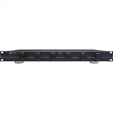 Front. Sonance - SS6VC - 6-Pair Stereo Speaker Selector with Volume Controls (Each) - Black.