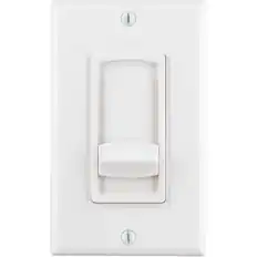 Front. Sonance - VC60S - 60W Volume Control In-wall Slider (Each) - White.