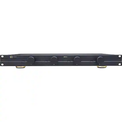 Front. Sonance - SS4VC - 4-Pair Stereo Speaker Selector with Volume Controls (Each) - Black.