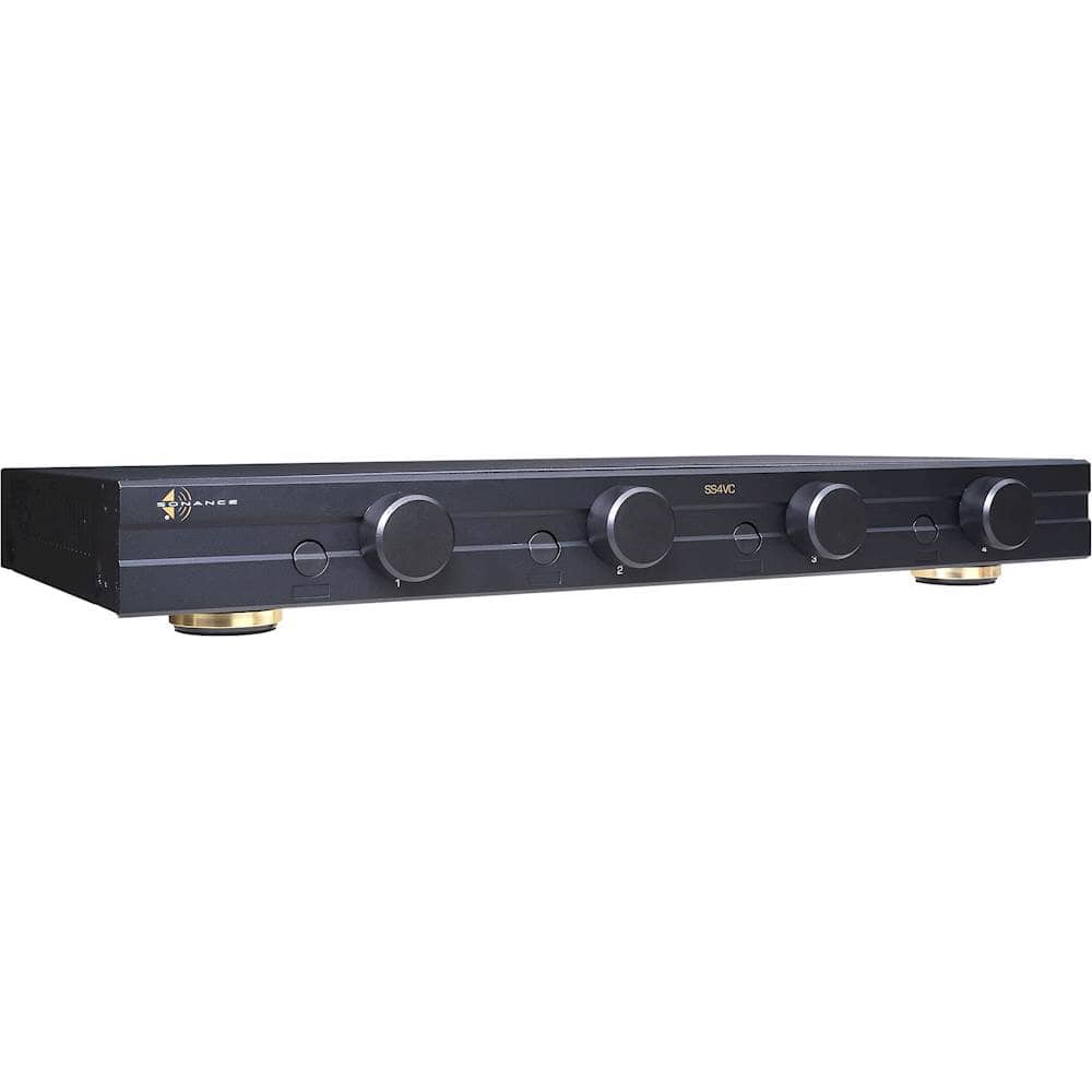 Alt View 13. Sonance - SS4VC - 4-Pair Stereo Speaker Selector with Volume Controls (Each) - Black.