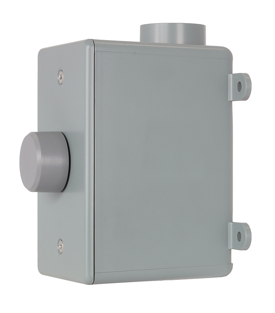 Left View: Sonance - ODVC60 - 60W Outdoor Volume Control In-wall Rotary (Each) - Gray