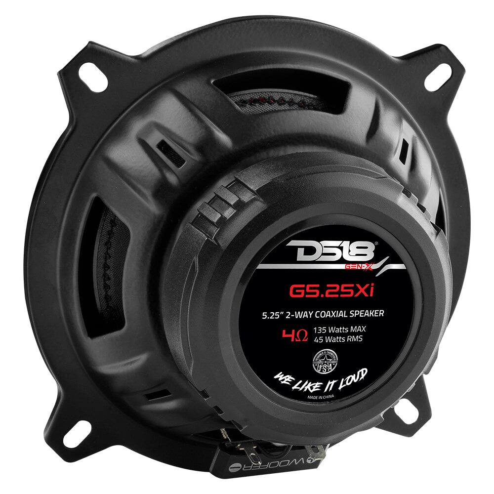 A D518 GEND GS.25Xi 5.25" 2-WAY COAXIAL SPEAKER 135 Watts MAX 45 Watts RMS UTSA WE LIKE IT LOUD IACE CHNA A WOOFER