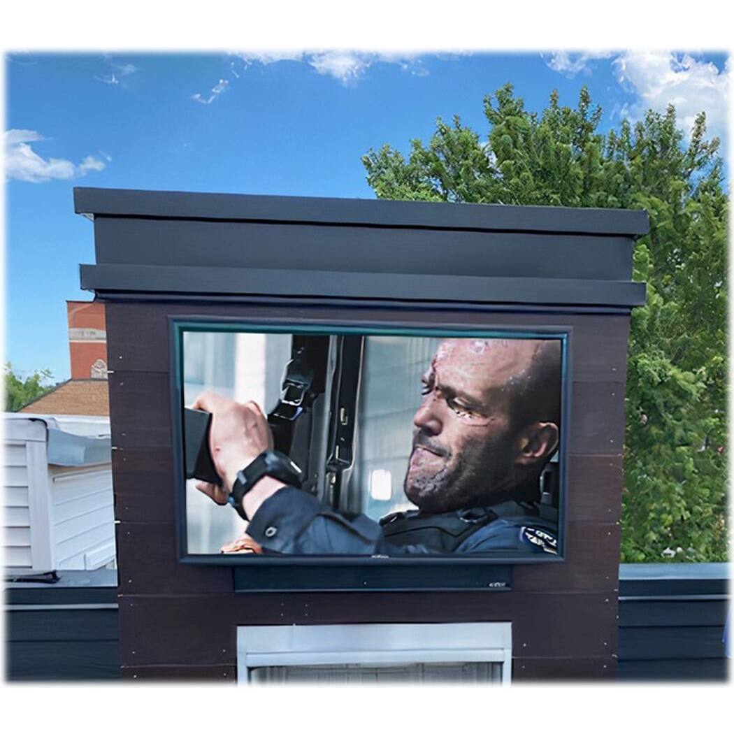 Alt View 13. Apollo Enclosures - Direct Sun Outdoor TV Enclosure for 70" to 75" slimline TVs - Black.