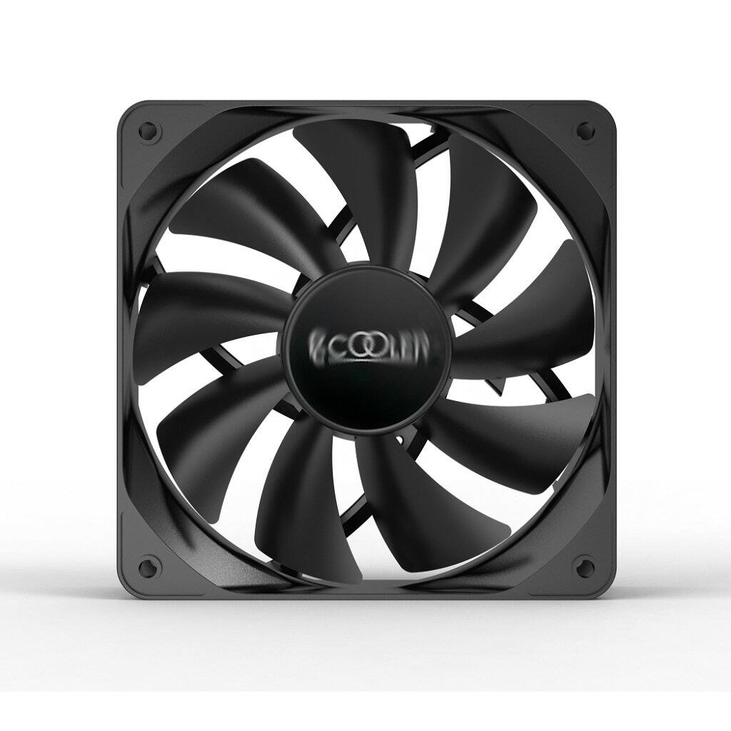Front. PCCOOLER - PALADIN EX400 Four Heatpipe Air Cooler - Black.
