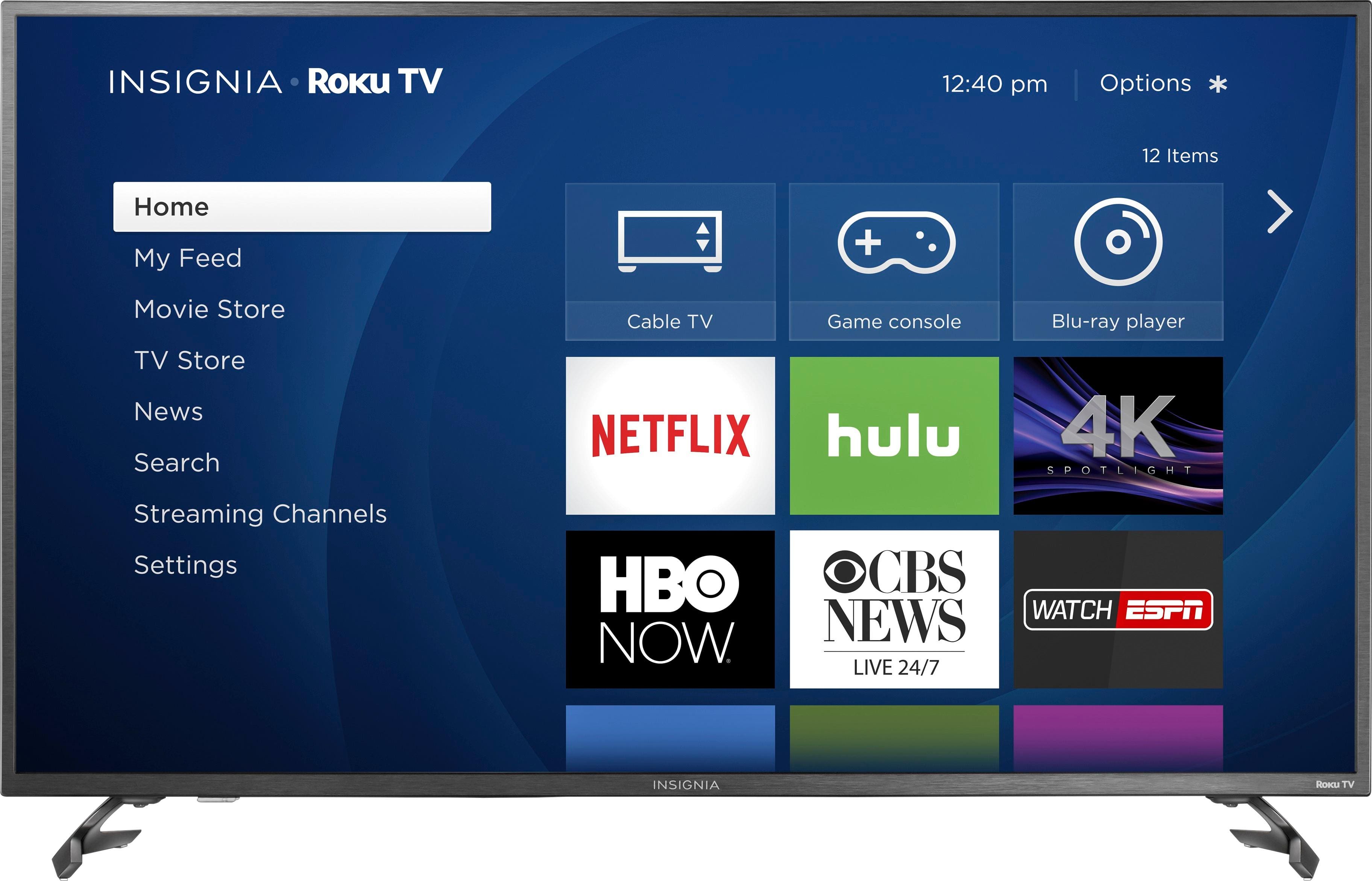 Insignia 50" Class - LED - 2160p - Smart - 4K UHD TV with HDR Roku TV Black NS-50DR620NA18 Insignia 50" Class - LED - 2160p - Smart - 4K UHD TV with HDR Roku TV Black NS-50DR620NA18