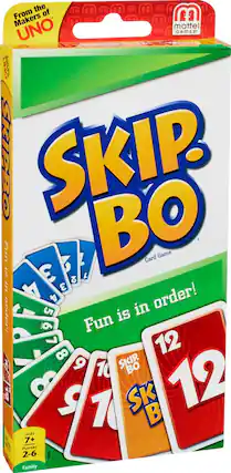 Angle. Mattel - Skip-Bo Card Game - Multi.