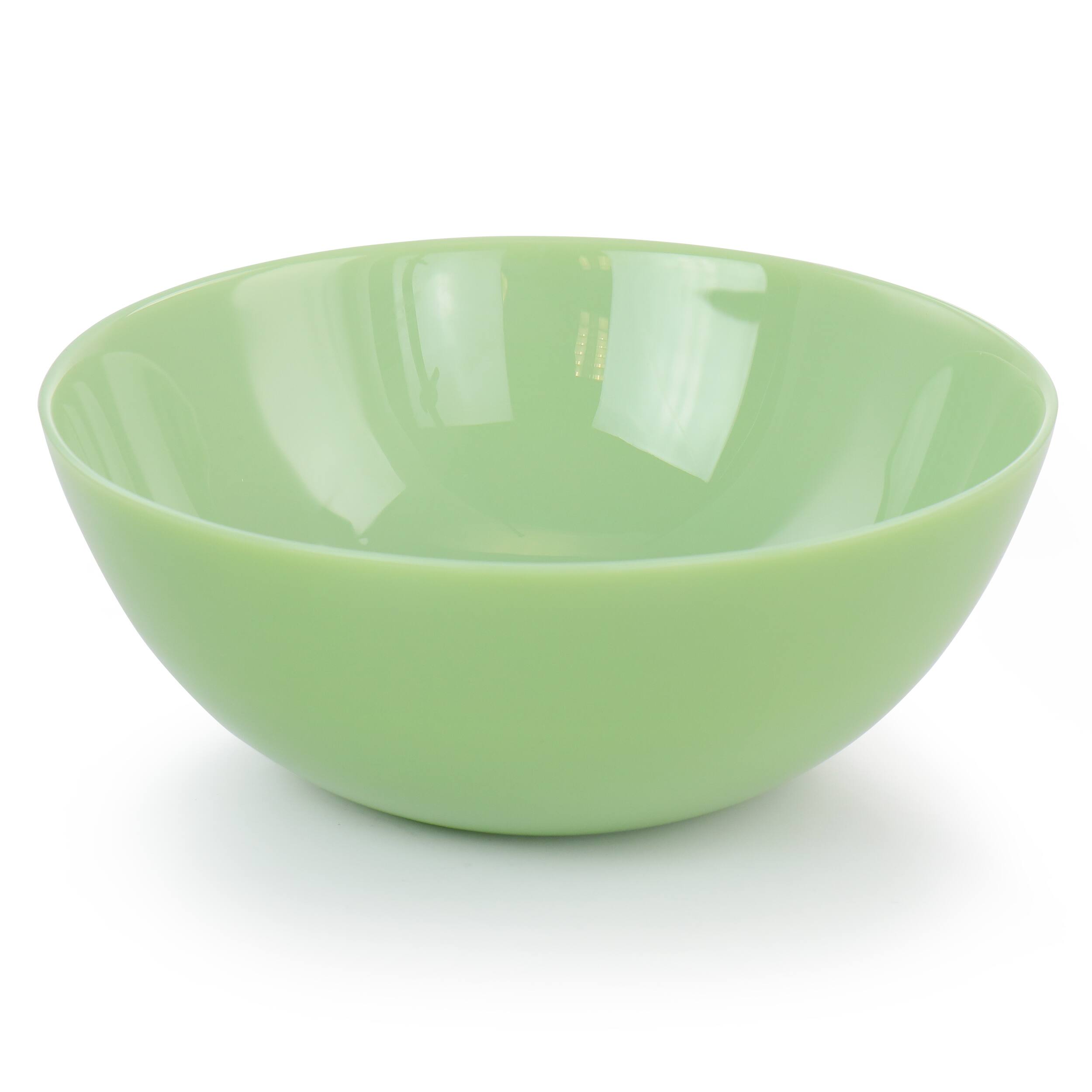 Alt View 1. Martha Stewart - Martha Stewart 2 Piece 10 Inch Jadeite Glass Serving Bowl Set in Jade Green - Jade Green.