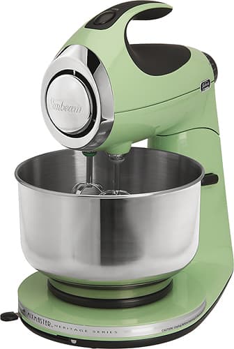 Sunbeam - Heritage Series Stand Mixer - Seafoam Green - Angle