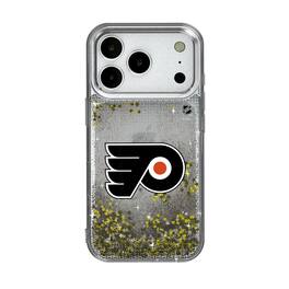 Keyscaper - NHL - Philadelphia Flyers Linen Logo iPhone Glitter Case - 13 - Multicolor
