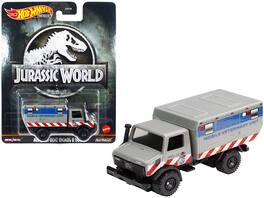 Hot Wheels - Mercedes-Benz Unimog U 1300 L "Mobile Veterinary Unit MVU-12" "Jurassic World" (2015) Movie - Gray