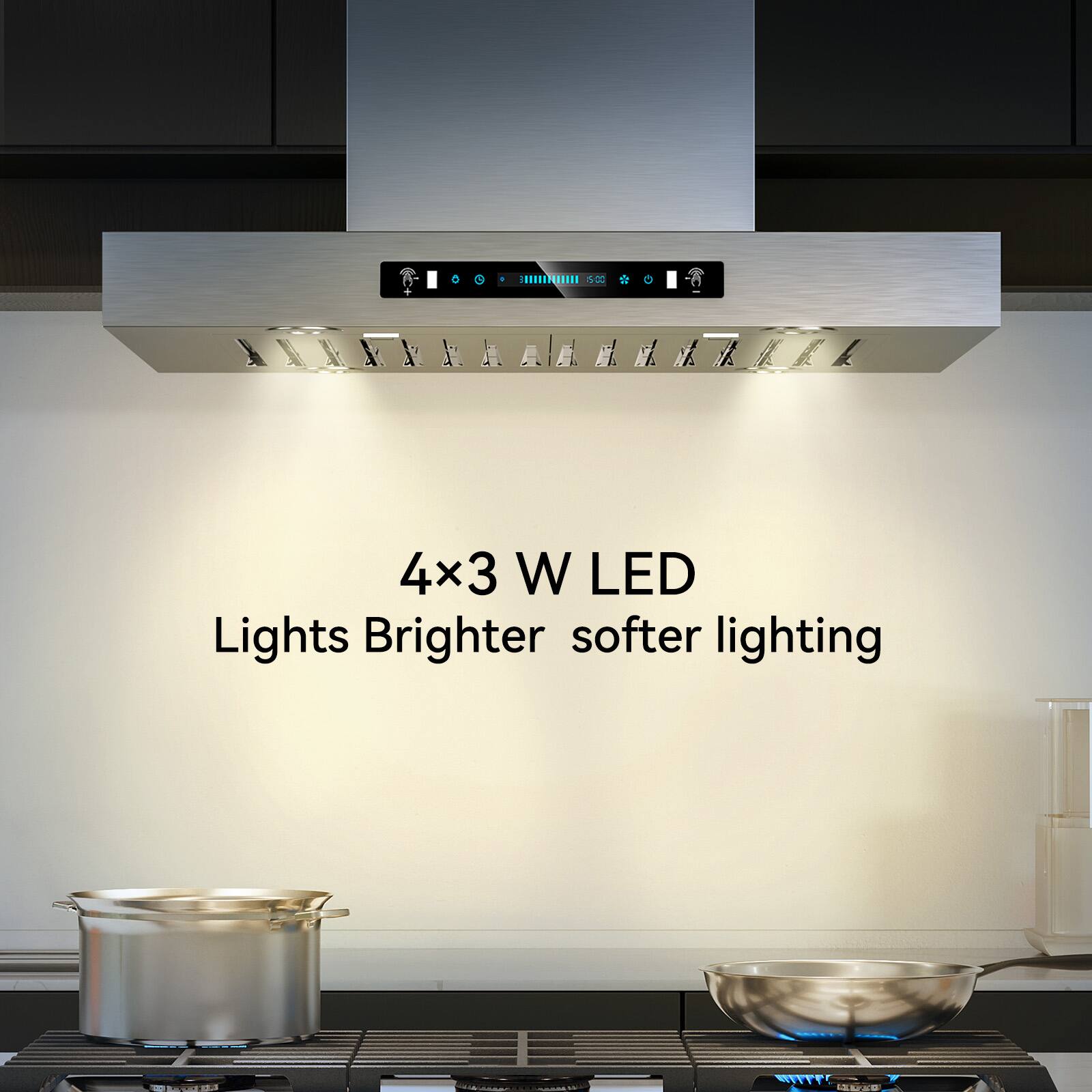 - 5:00
+
4x3 W LED Lights Brighter softer lighting
1020