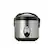Angle. AROMA - 8-Cup Rice Cooker/Steamer - Black/Silver.