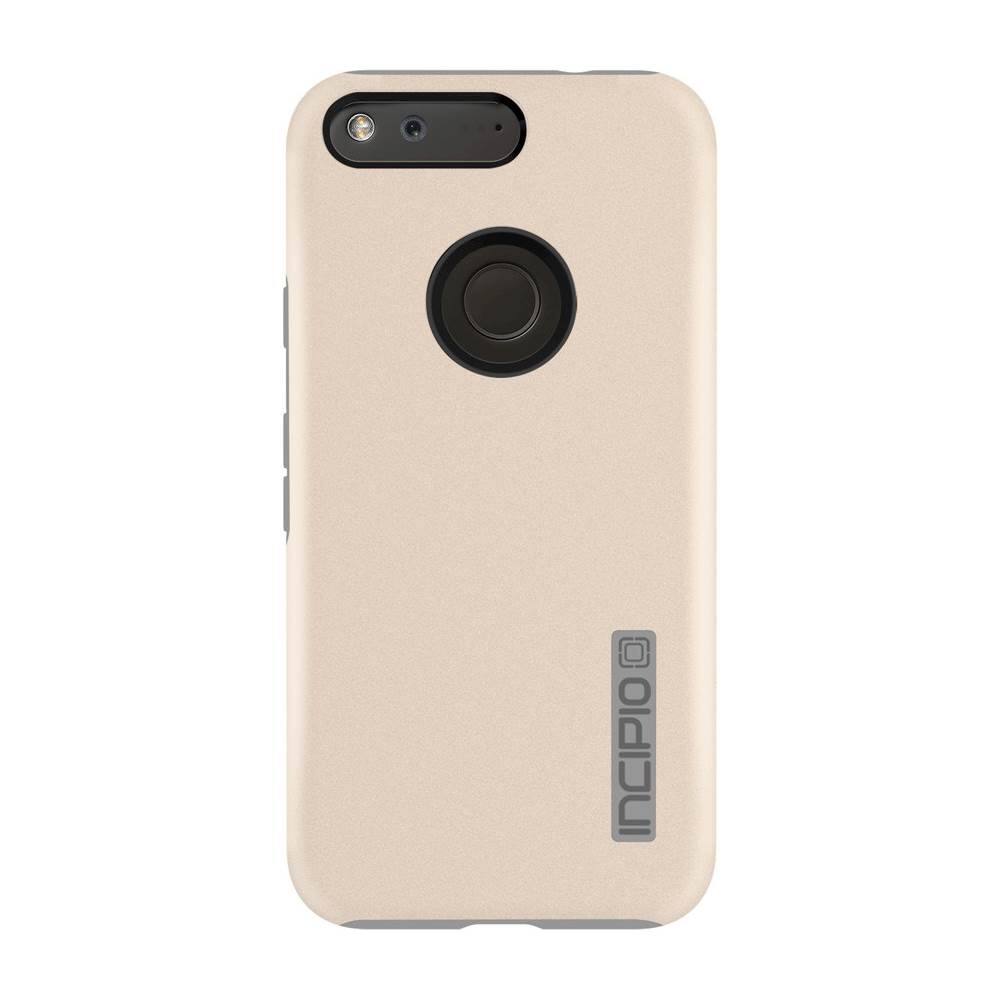 Front. Incipio - DualPro Hard Shell for Google Pixel - Champagne/Gray.