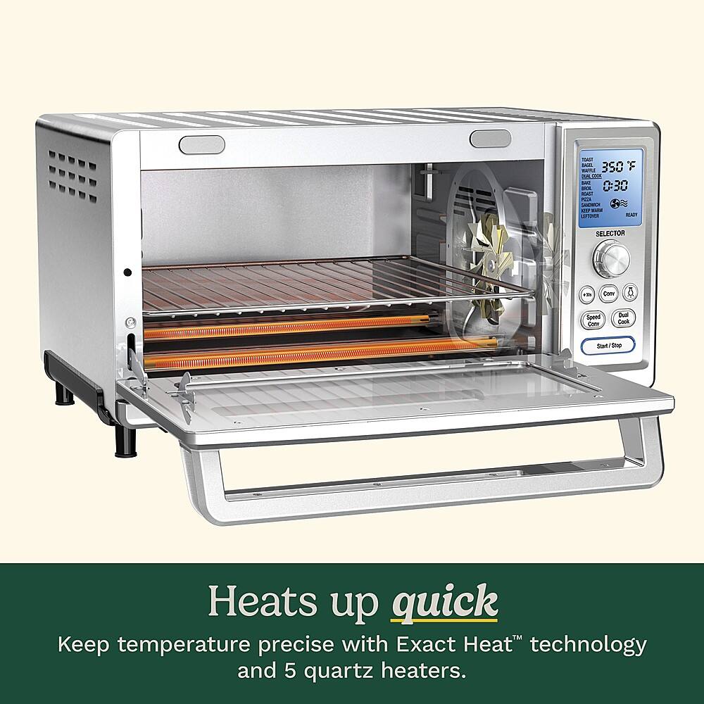 Keep temperature precise with Exact Heat technology and 5 quartz heaters. Heats up quick.