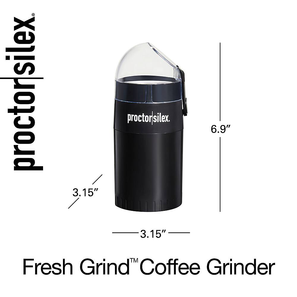 Proctor Silex Fresh Grind 4.8Oz. Coffee Grinder Black E167CYRPS Best Buy