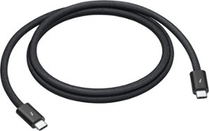 Apple - Thunderbolt 4 (USB‑C) Pro Cable (1 m) - Black - Front_Zoom