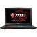 Front. MSI - 15.6" Laptop - Intel Core i7 - 16GB Memory - NVIDIA GeForce GTX 1070 - 1TB Hard Drive + 128GB Solid State Drive - Aluminum black.