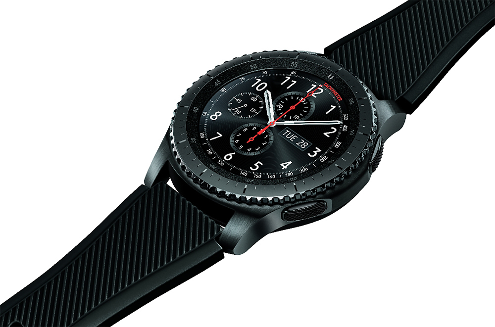svejsning slave Bevægelig Samsung Gear S3 frontier Smartwatch 46mm Stainless Steel AT&T Dark Gray  R765A - Best Buy
