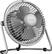 Angle. Insignia™ - 4" Mini Table Fan - Lunar Rock.
