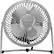 Front. Insignia™ - 4" Mini Table Fan - Lunar Rock.