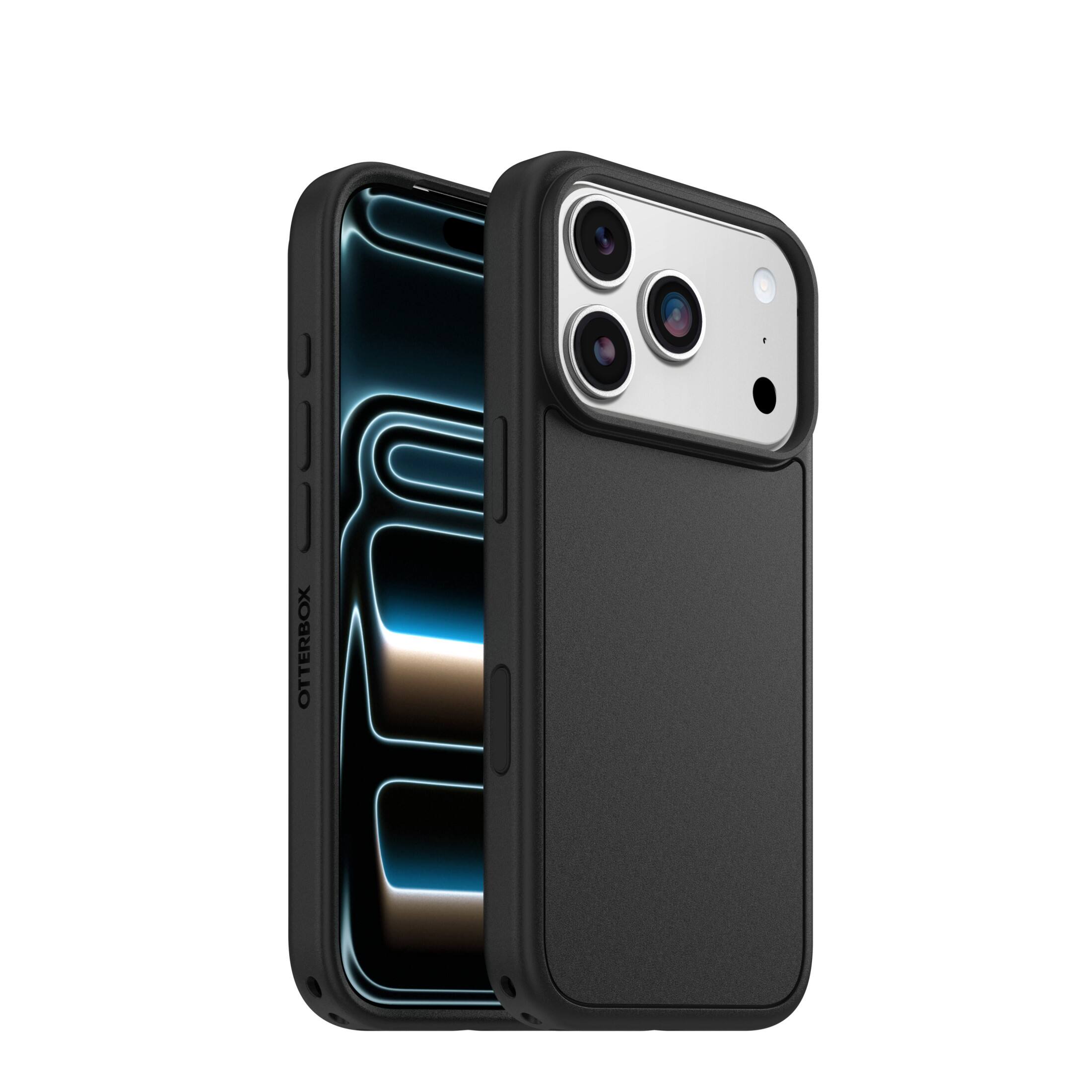 Back. OtterBox - Symmetry Series Hard Shell for iPhone 17 Pro - Black.