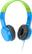 Angle Standard. Griffin Technology - Crayola MyPhones Over-the-Ear Headphones - Blue/Green.