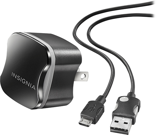 Insigniaâ„¢ - Micro USB Wall Charger - Black was $24.99 now $14.99 (40.0% off)