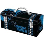 Front. Sainty International - Carolina Panthers™ 16" Tool Box - Black/Blue.