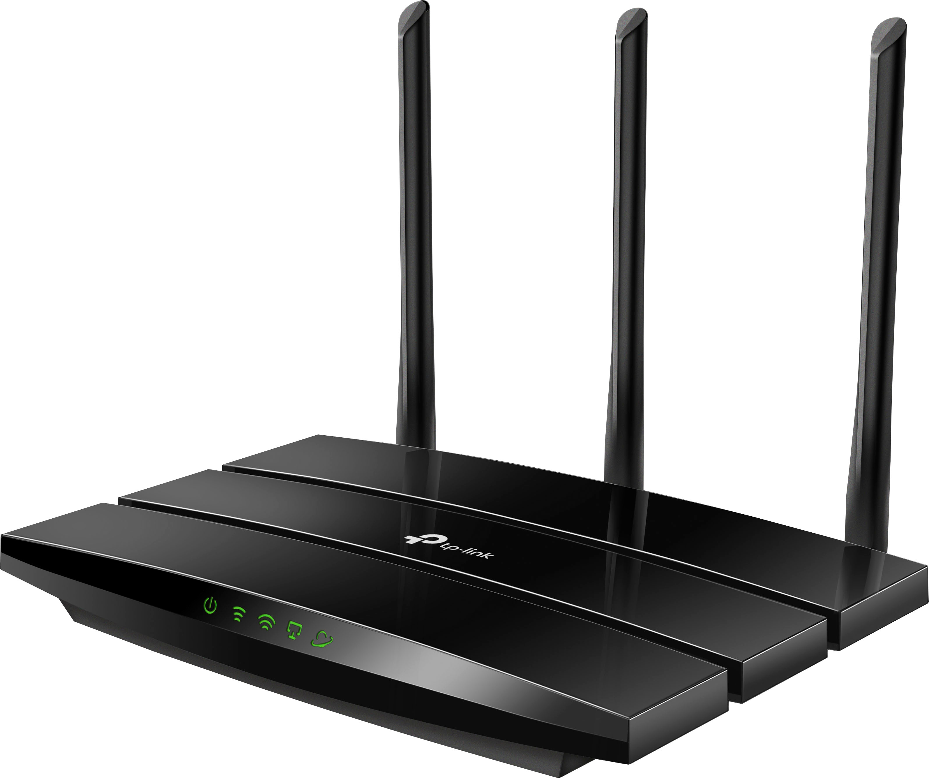 Angle View: TP-Link - Archer AC4000 Tri-Band Wi-Fi 5 Router - Black