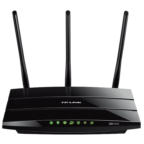 TP-Link - Archer AC1350 Dual-Band Wi-Fi 5 Router - Black