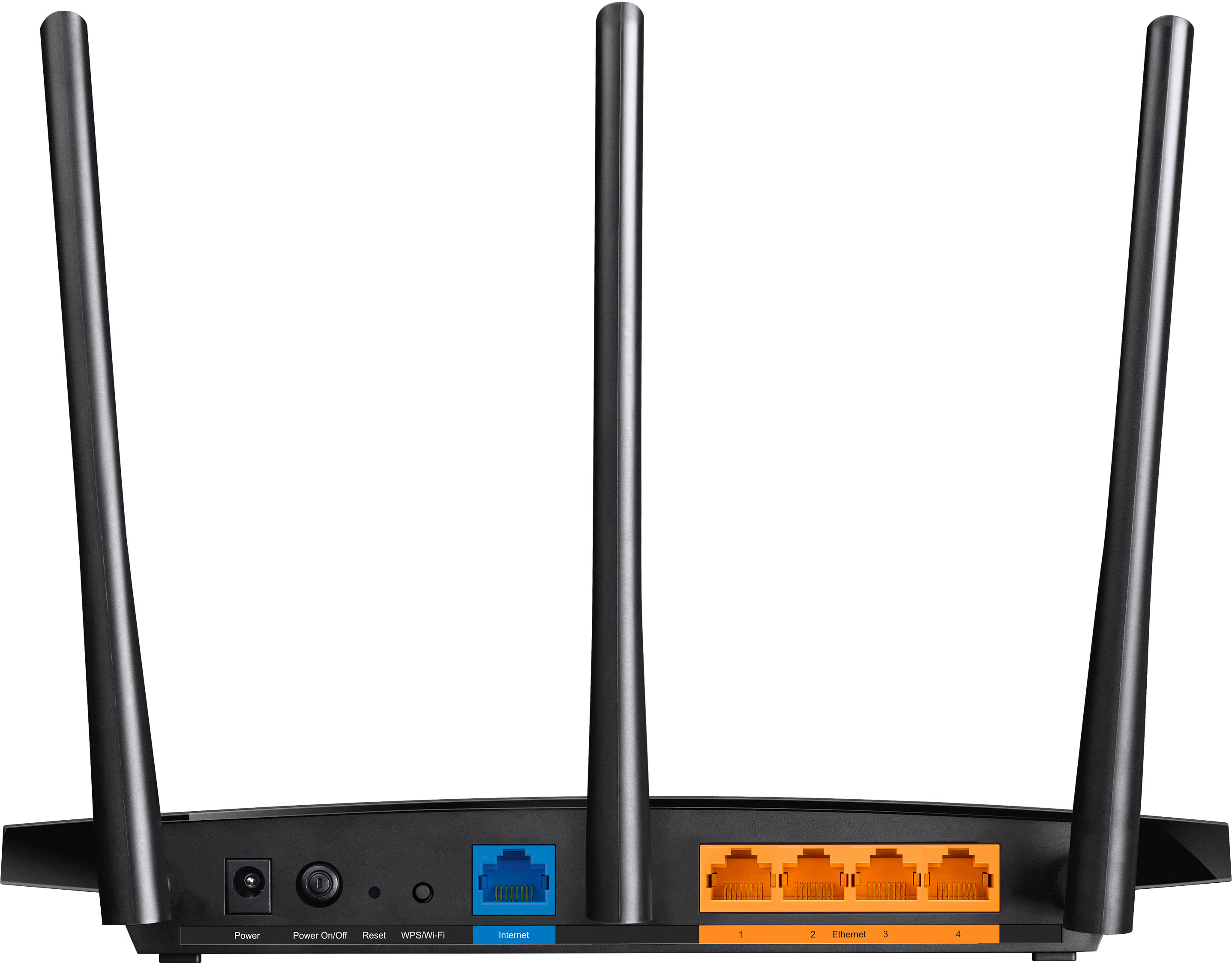 Left View: TP-Link - Archer AC1350 Dual-Band Wi-Fi 5 Router - Black