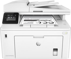 HP - LaserJet Pro M227fdw Black-and-White All-In-One Laser Printer - White - Front_Zoom