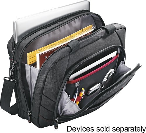 Alt View Standard 1. Samsonite - Xenon 2 Two-Gusset Laptop Case - Black.