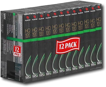 Best Buy: Fuji 12-Pack of T-120 High Quality VHS Video Recording 