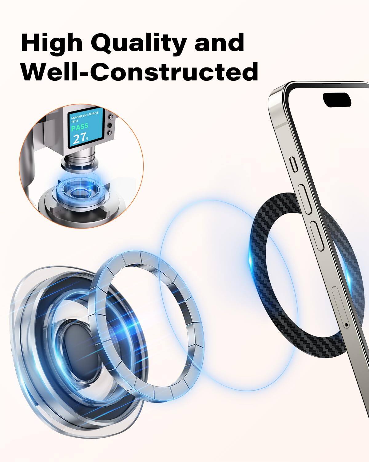 High Quality and Well-Constructed

MAGNETIC FORCE TEST  
PASS  
27N