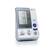 The image features an OMRON Intelli Sense device, which is ready to measure. The device displays a blood pressure of 118 mmHg and a pulse level of 78 mmHg. The pulse battery is at 74%, and the device is currently charging. The device also has a BPM of 6, and an external on/off switch. The device has a manual mode, and the average and manual readings are displayed on the screen. The device also has an auto deflation mode, and the check, stop, and start buttons are visible on the device.