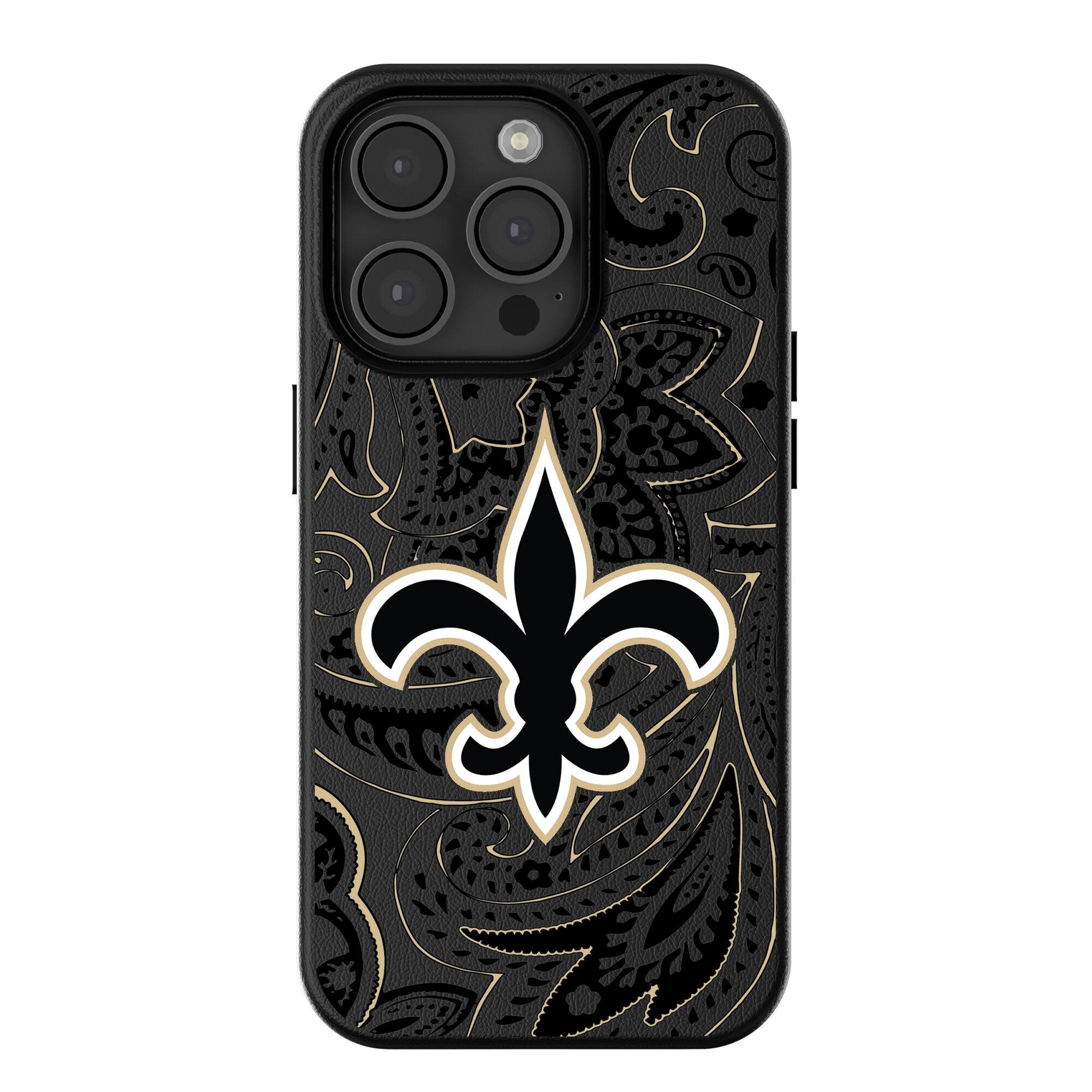 Keyscaper - NFL - New Orleans Saints Paisley iPhone Magnetic Bump Case - 15 Plus - Black price history on PriceWatchPro