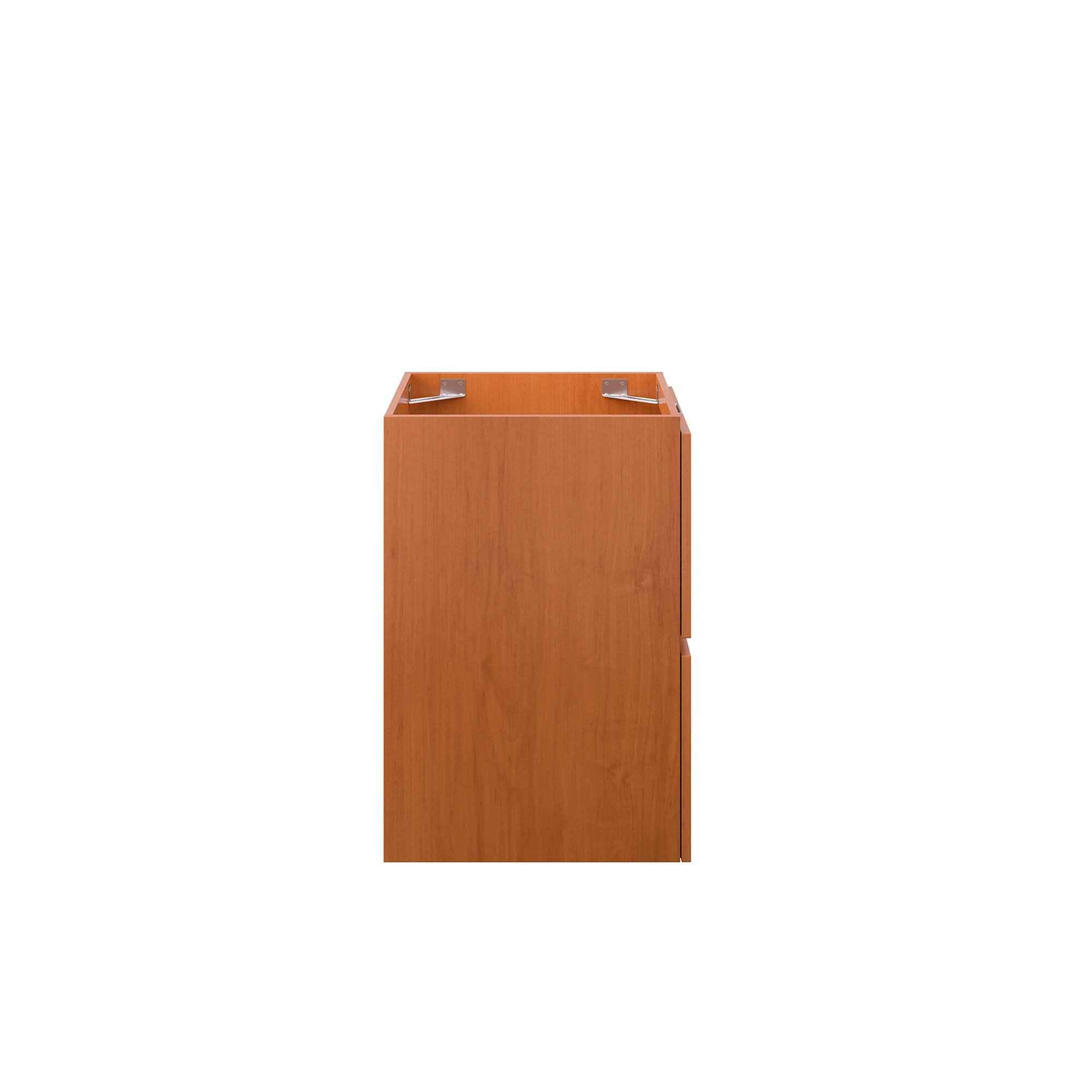 Alt View 1. Modway - Scenic Wall-Mount Bathroom Cabinet Basin Not Included by Modway - Cherry Walnut.
