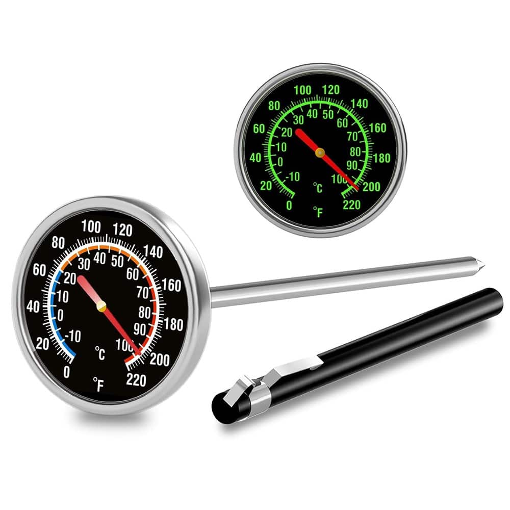 PARKER SLATER - Instant-Read Meat Thermometer with 5.5" Stainless Steel Probe and 1.5" Dial