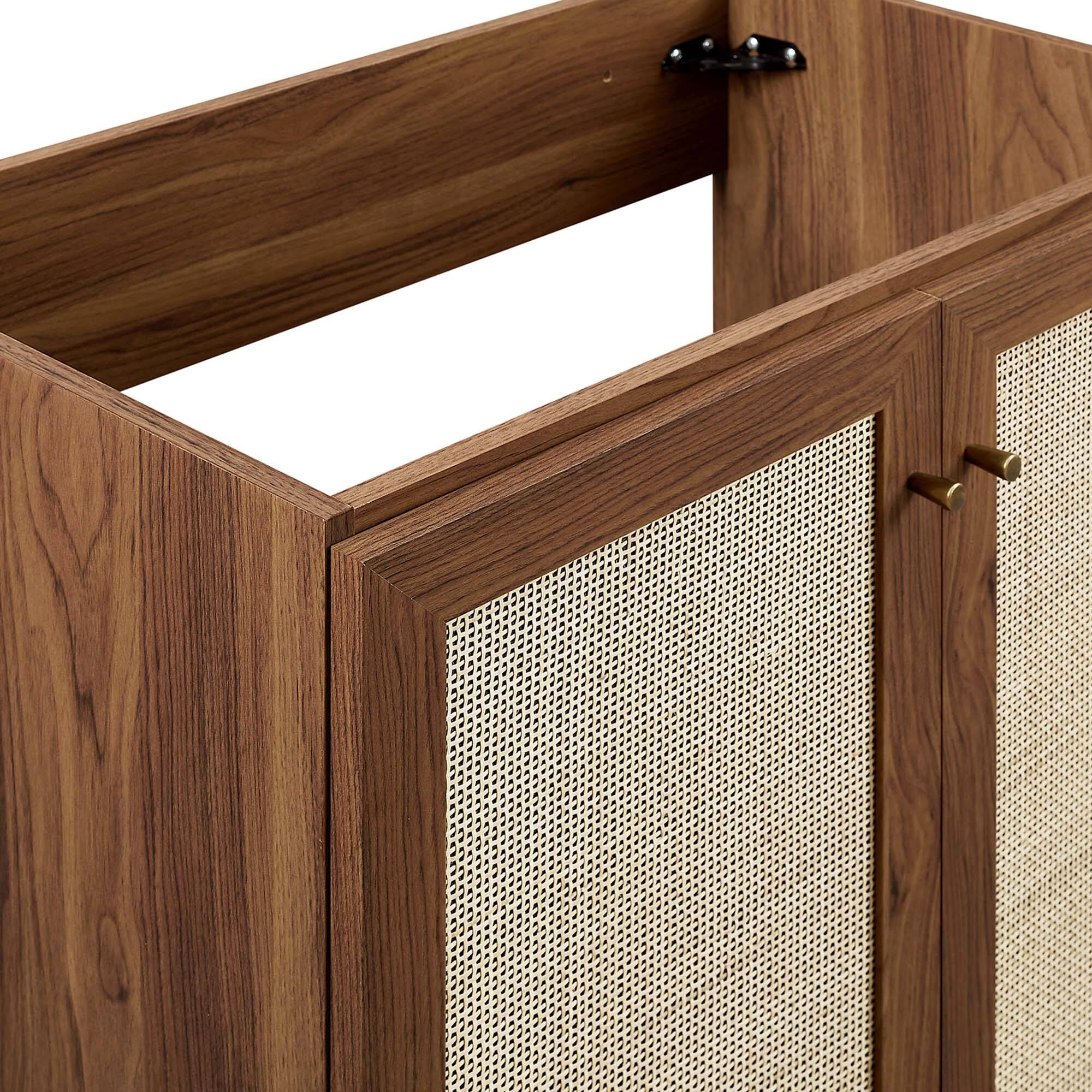 Alt View 7. Modway - Soma Bathroom Cabinet Basin Not Included by Modway - Walnut.