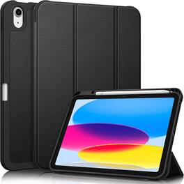 Fintie - Slim Case for iPad (A16) 11-inch 2025 and iPad 10th Gen 10.9 inch 2022, Tri-Fold Stand, Flexible Soft TPU Back Cover - Black