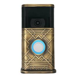 Michael Healy - Art Deco Video Doorbell Cover (Ring 2nd Gen) - Antique Brass