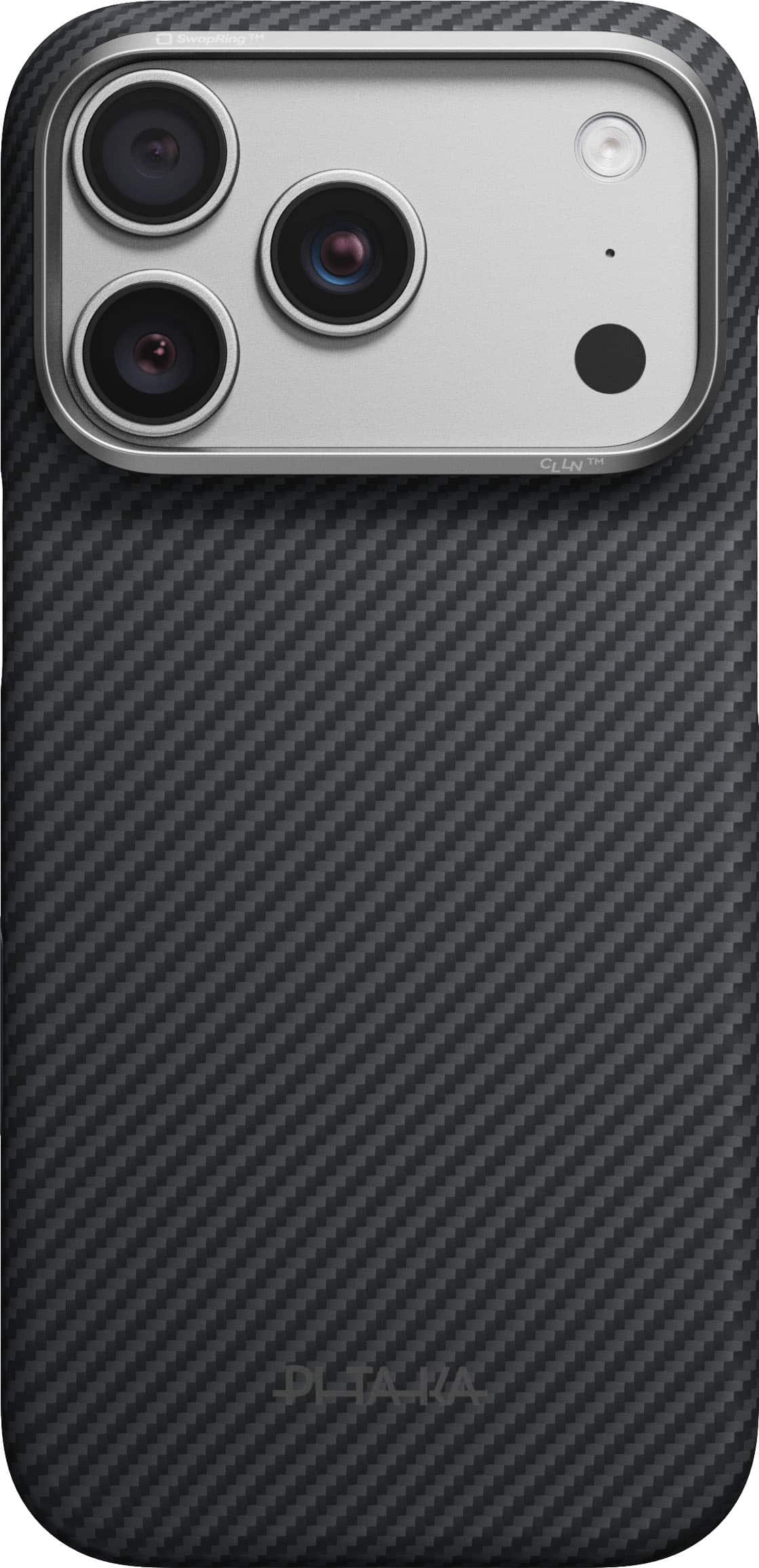 Pitaka - Classic Edge Case for iPhone 18 Pro / 17 Pro - Black Grey(Twill)