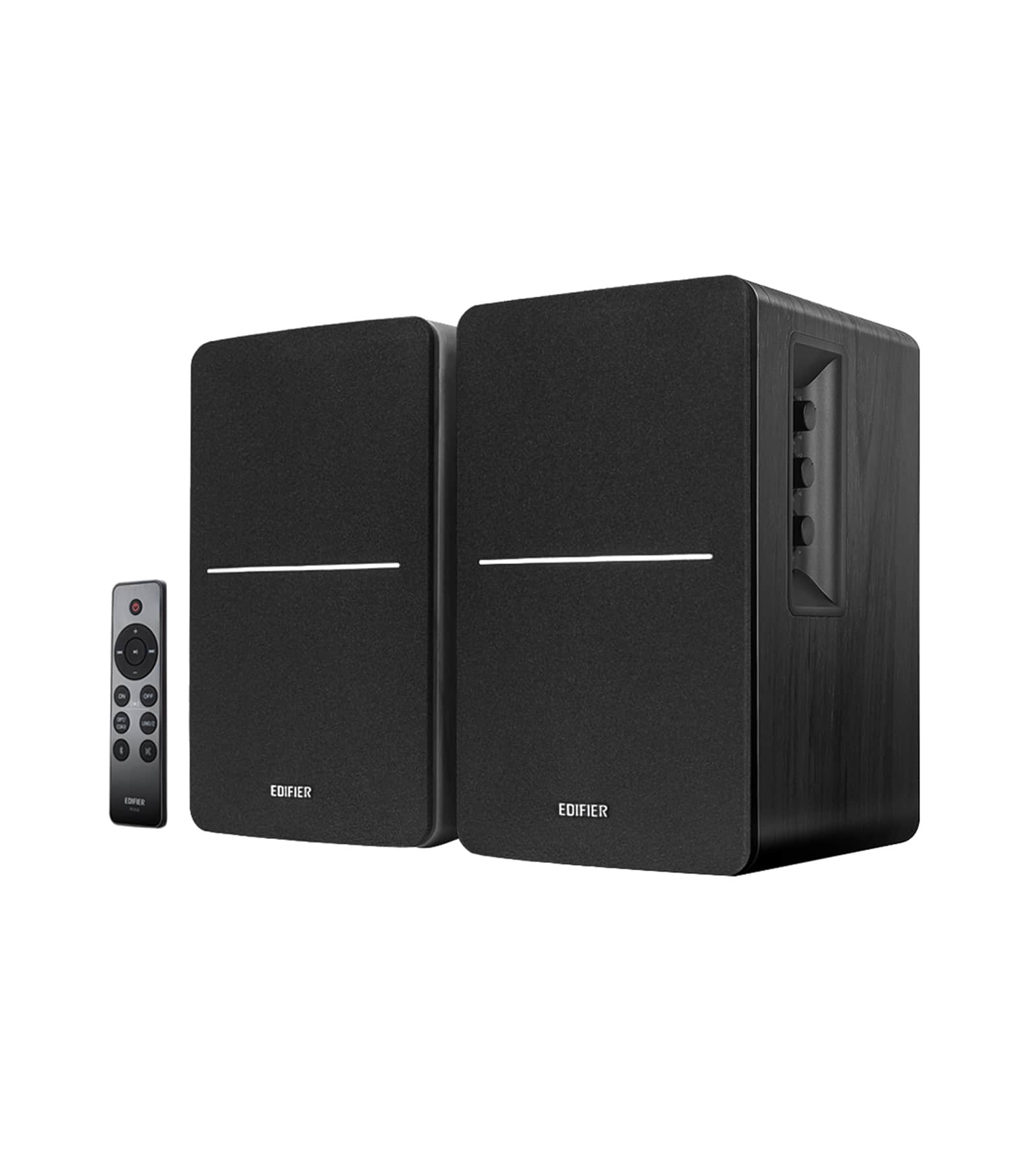 Edifier - R1280DBs Powered Bluetooth Computer Speakers, Bookshelf Speakers - 42W RMS - Soundfield Spacializer - Studio Monitors - Black