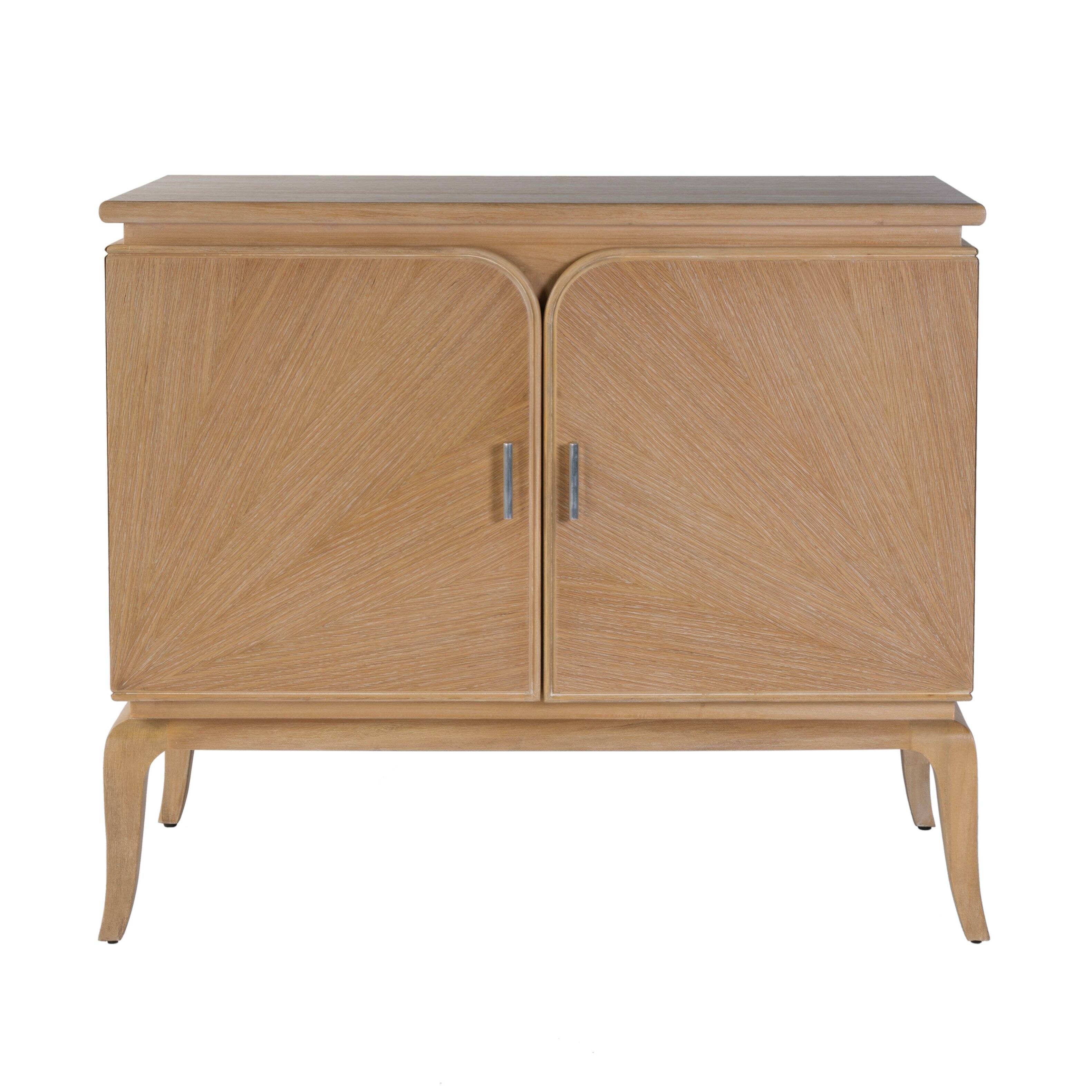 Alt View 1. Butler Specialty - Karolina 40 in. W Wood 2 Door Accent Cabinet with Interior Shelves - Light Brown.