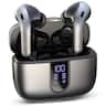 VEAT00L - VEATOOL X8 Bluetooth Headphones True Wireless Earbuds 65H Playback Power Display Earphones with Wireless Charging Case - Black