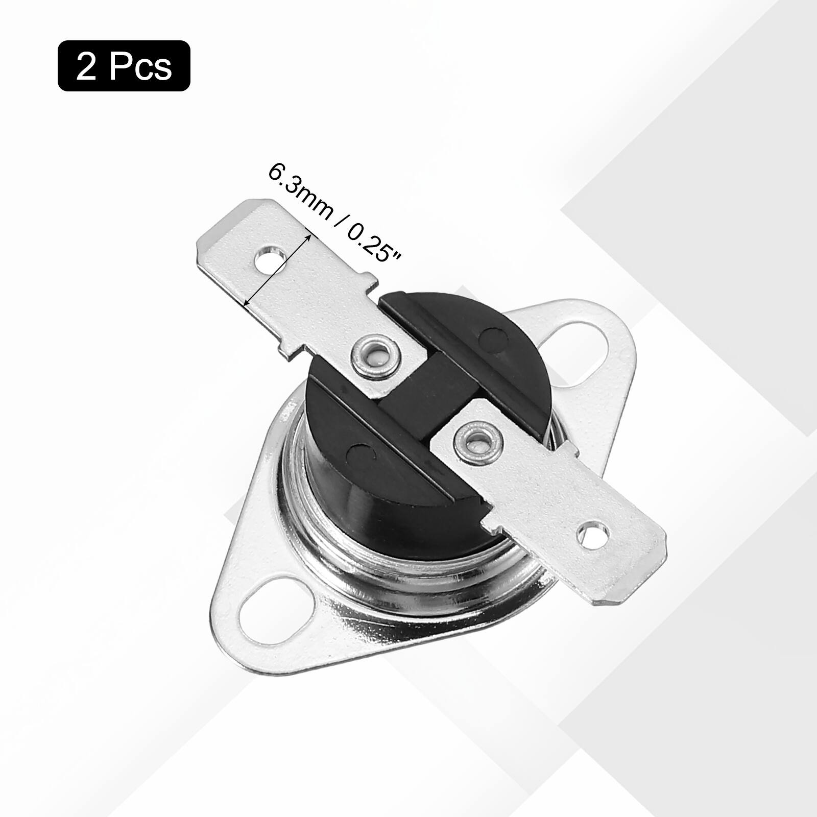2 Pcs 6.3mm / 0.25"